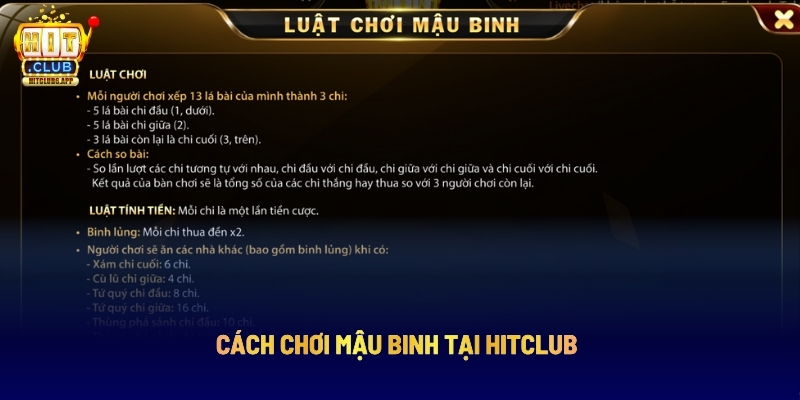 Cách Chơi Mậu Binh Tại Hitclub