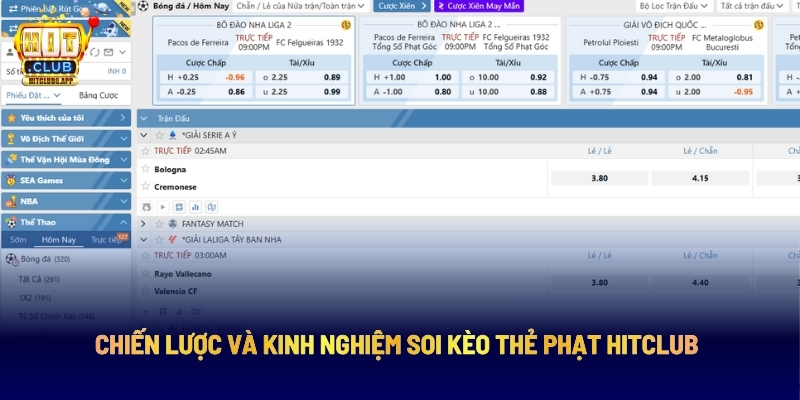 Chiến Lược Và Kinh Nghiệm Soi Kèo Thẻ Phạt Hitclub