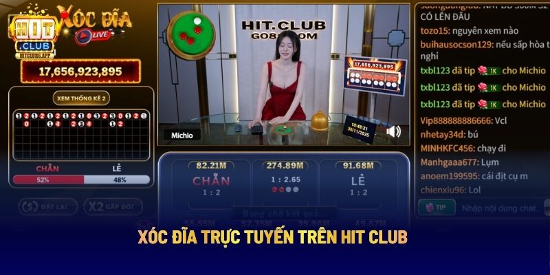 Xóc đĩa trực tuyến trên Hit Club